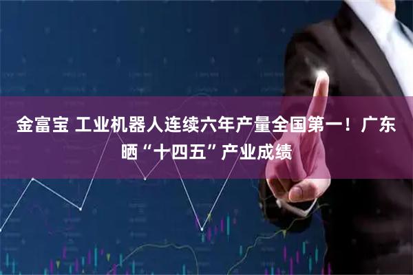 金富宝 工业机器人连续六年产量全国第一！广东晒“十四五”产业成绩
